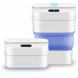 SmartBin Fold: Bote de Basura Inteligente y Plegable con Sensor Proximidad