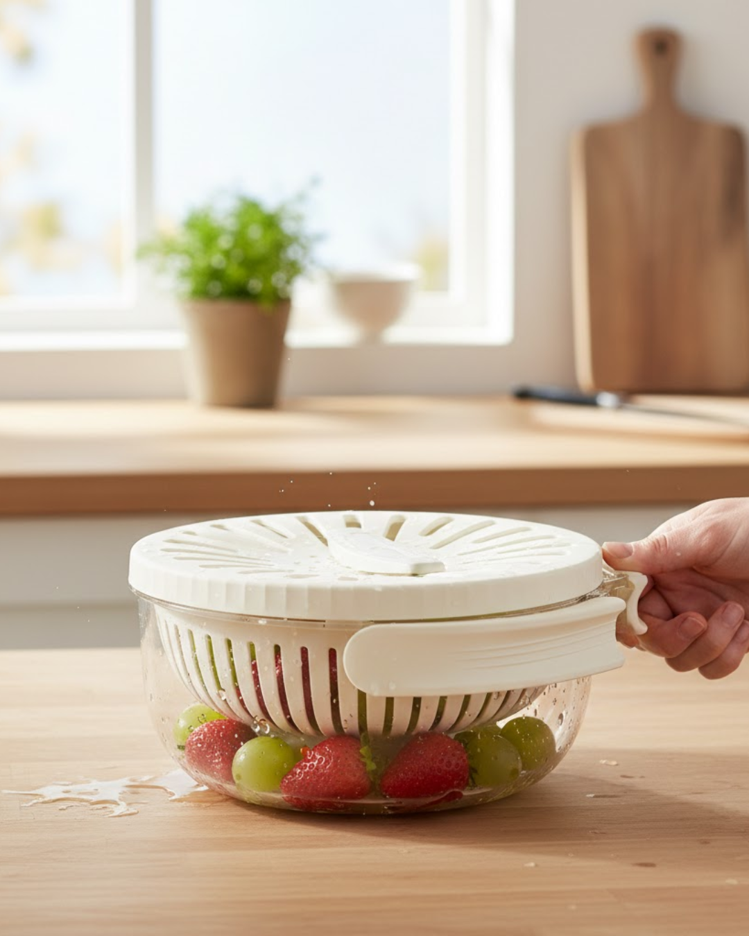 Escurridor Verduras Recipiente con tapa - Imagen 2