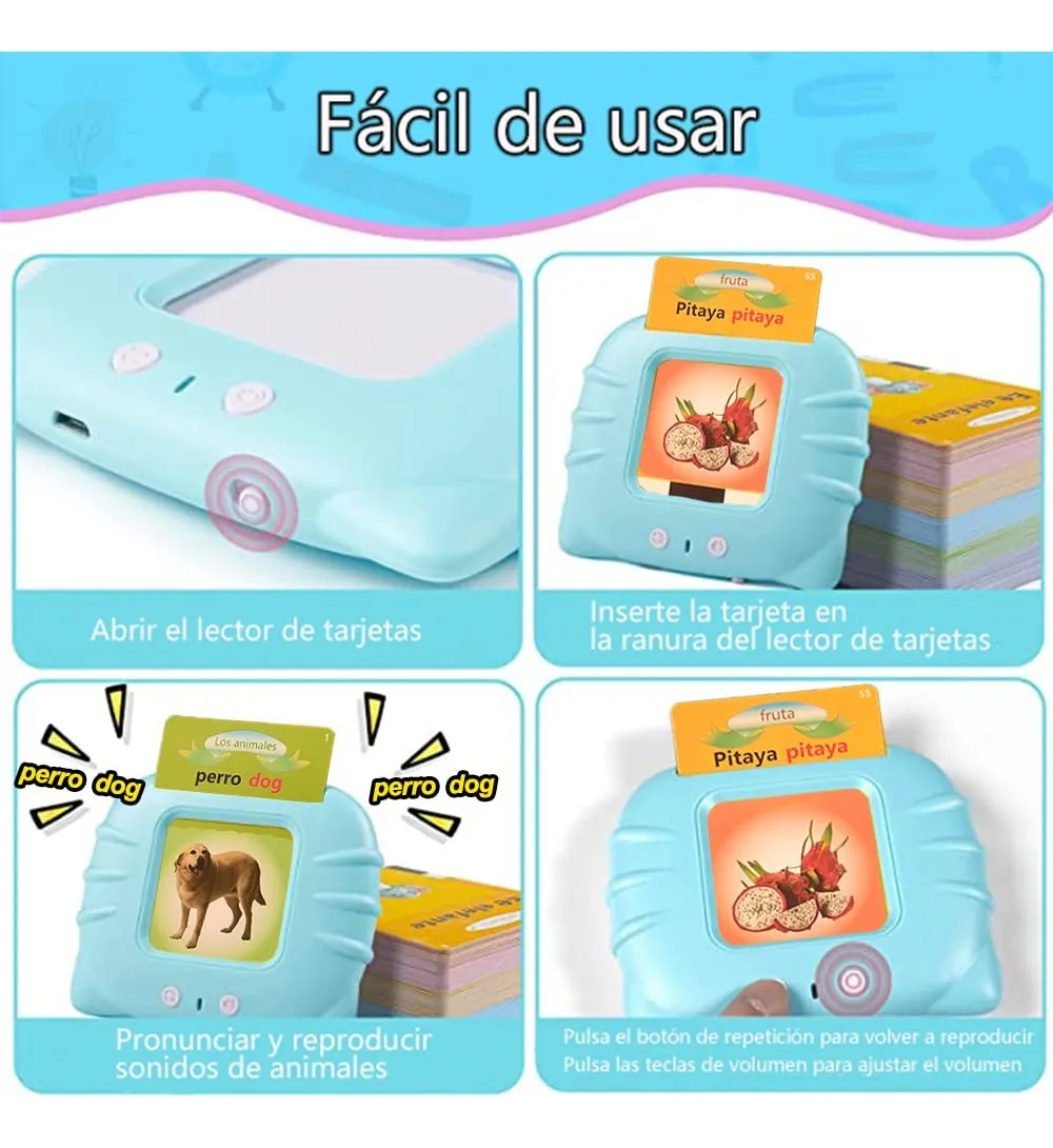 Juguete Aprendizaje Inglés 224 Palabras - Imagen 3