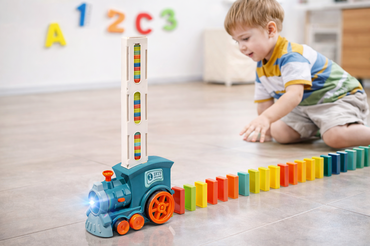 Tren Dominó 60 Piezas - Imagen 2