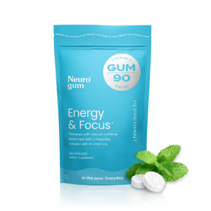 Mentas De Cafeína Energy & Focus 90 cápsulas Neuro Gum